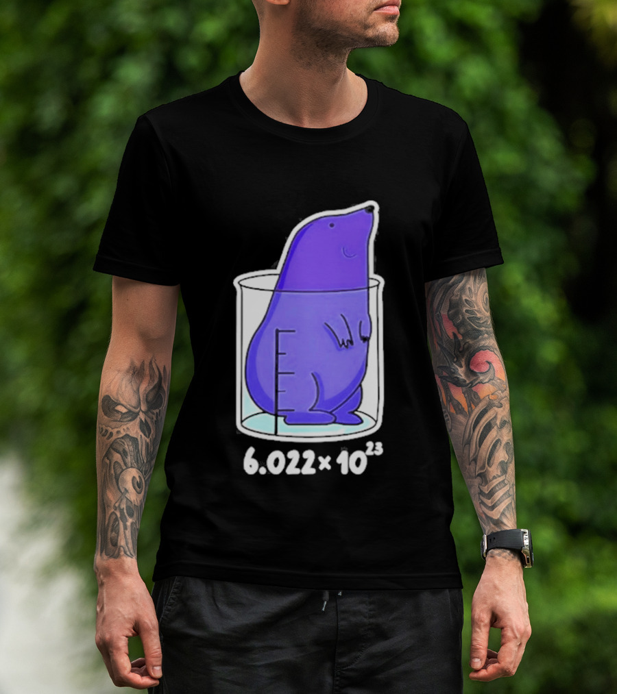 Mole 6.022 X 10²³ Avogadro Chemistry Beaker T-Shirt