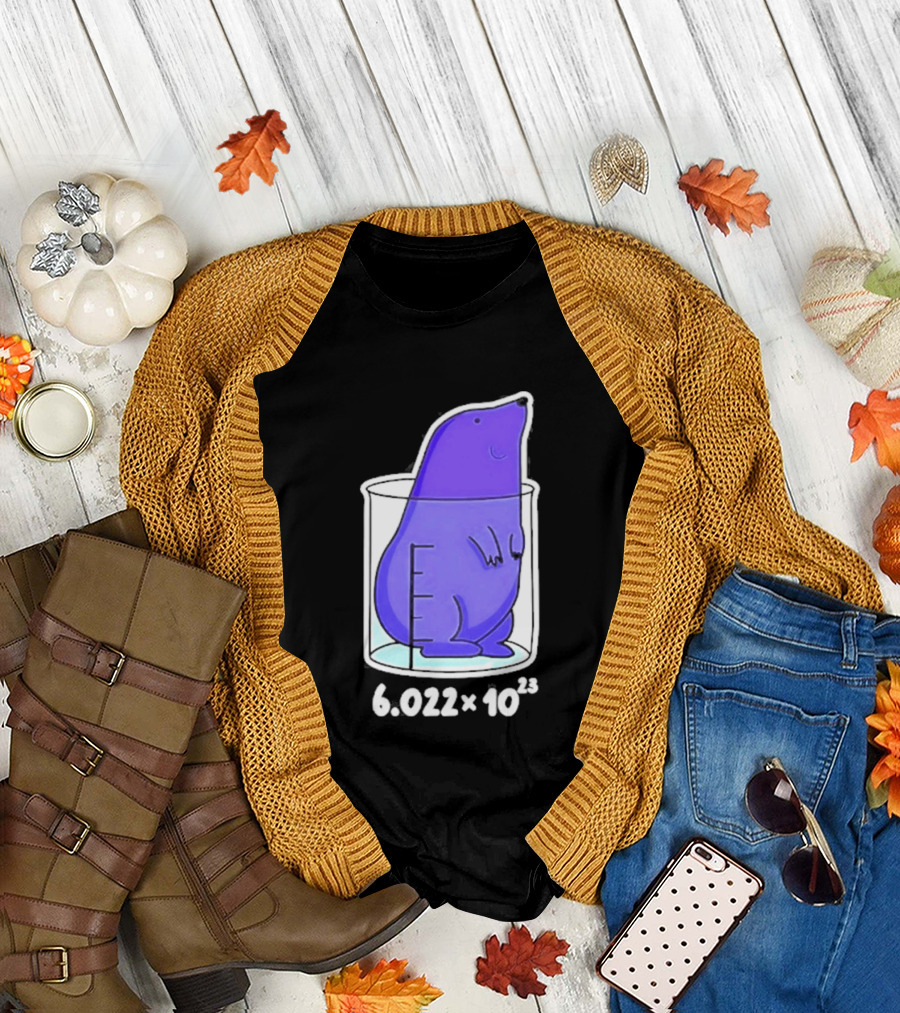 Mole 6.022 X 10²³ Avogadro Chemistry Beaker T-Shirt