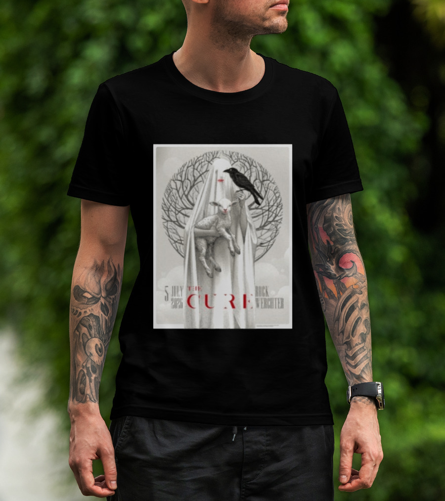 5 July 2026 The Cure Rock Werchter Raven And Lamb T-Shirt