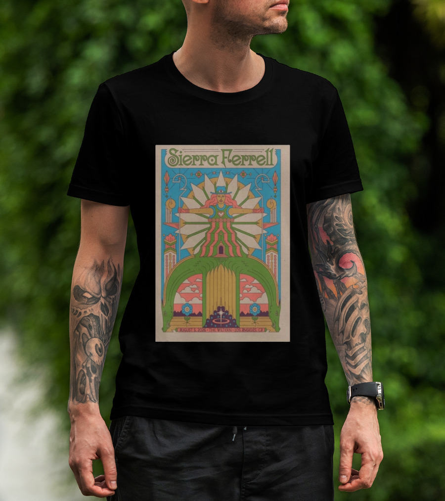 Sierra Ferrell August 5 2026 The Wiltern Los Angeles CA Psychedelic T-Shirt