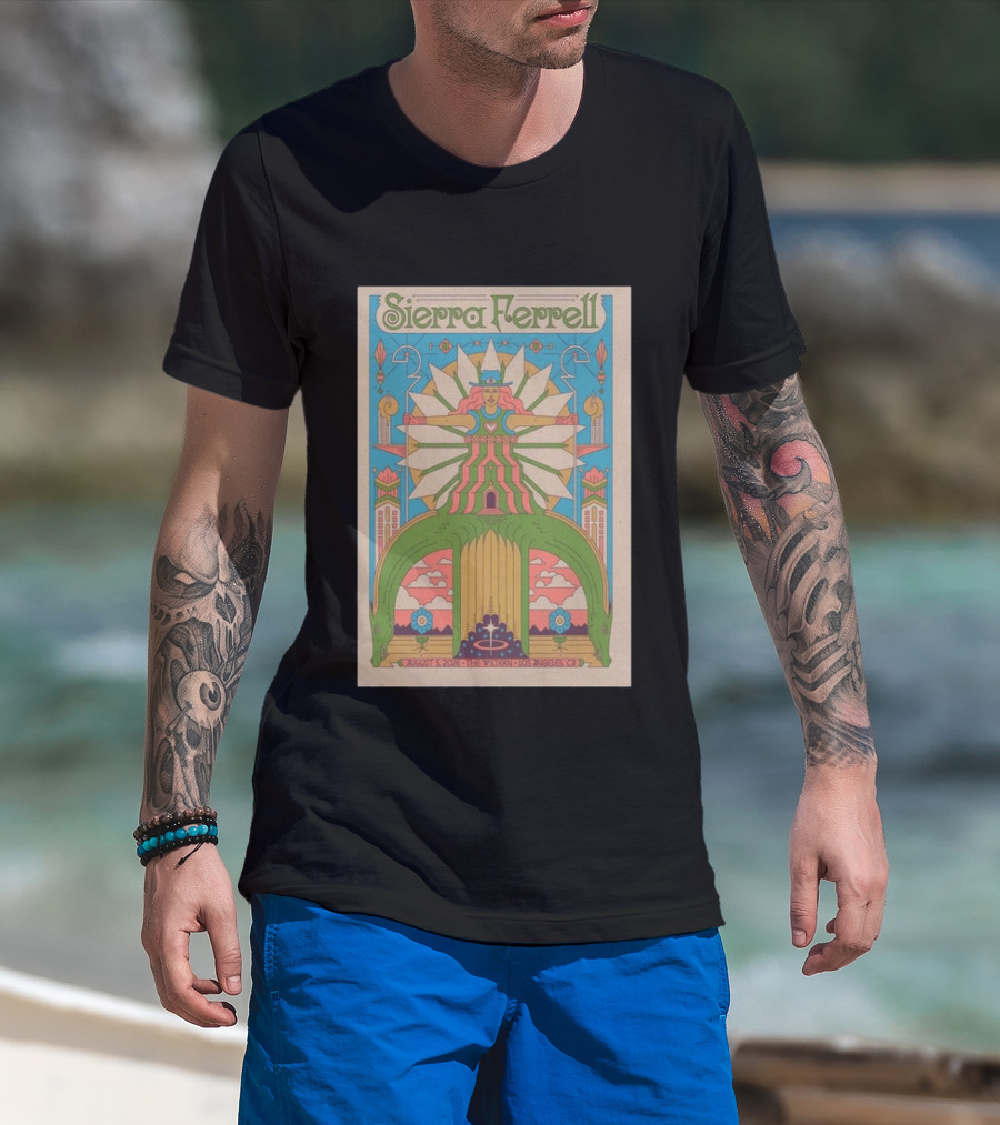 Sierra Ferrell August 5 2026 The Wiltern Los Angeles CA Psychedelic T-Shirt