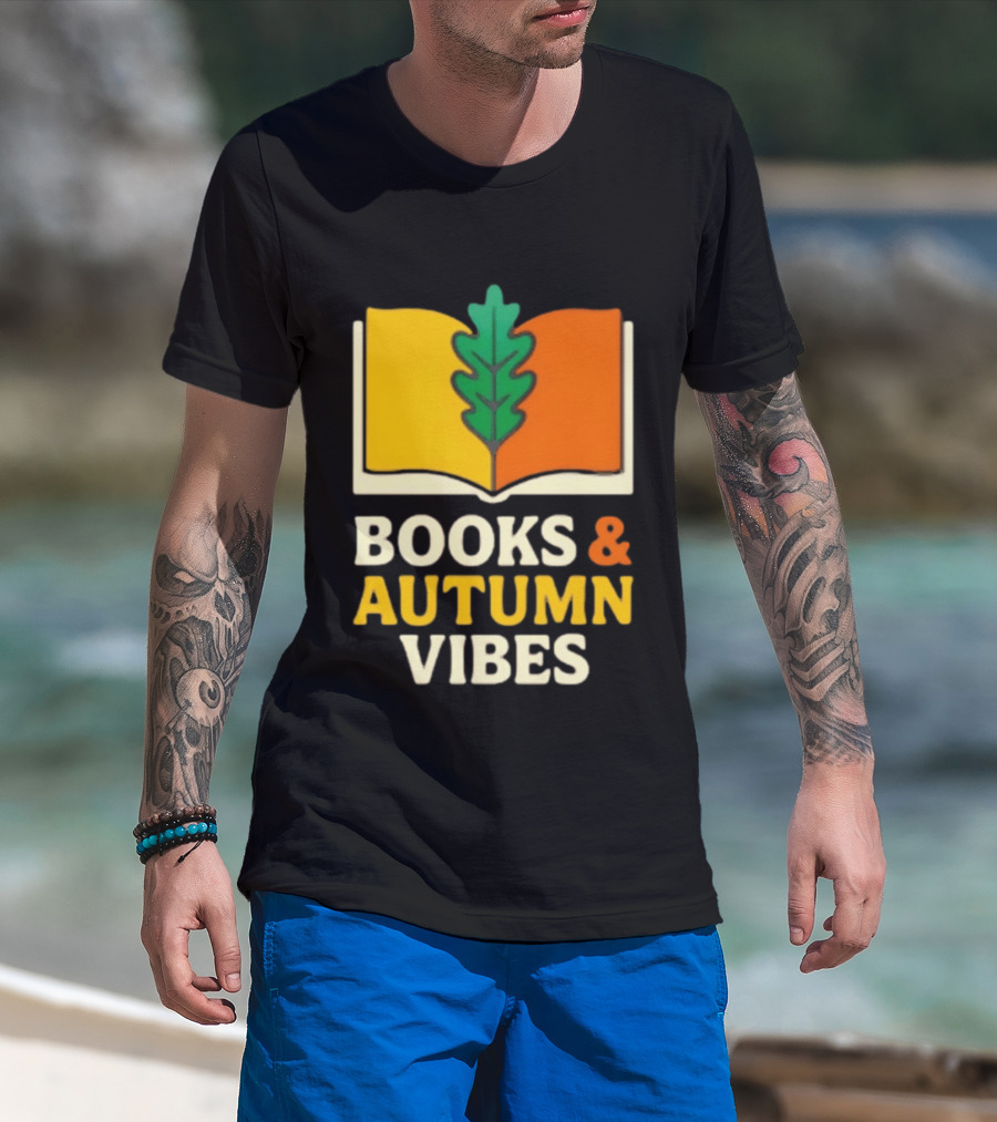 Books And Autumn Vibes Cozy Reading Season T-Shirt