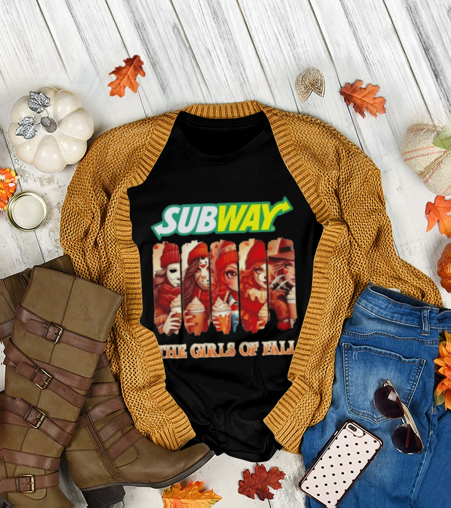 Trendy Subway The Girls Of Fall Cosplay Halloween T-Shirt