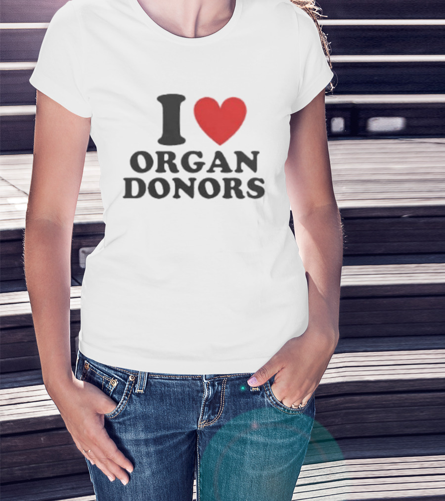 Buffalo Sabres I Love Organ Donors White T-Shirt
