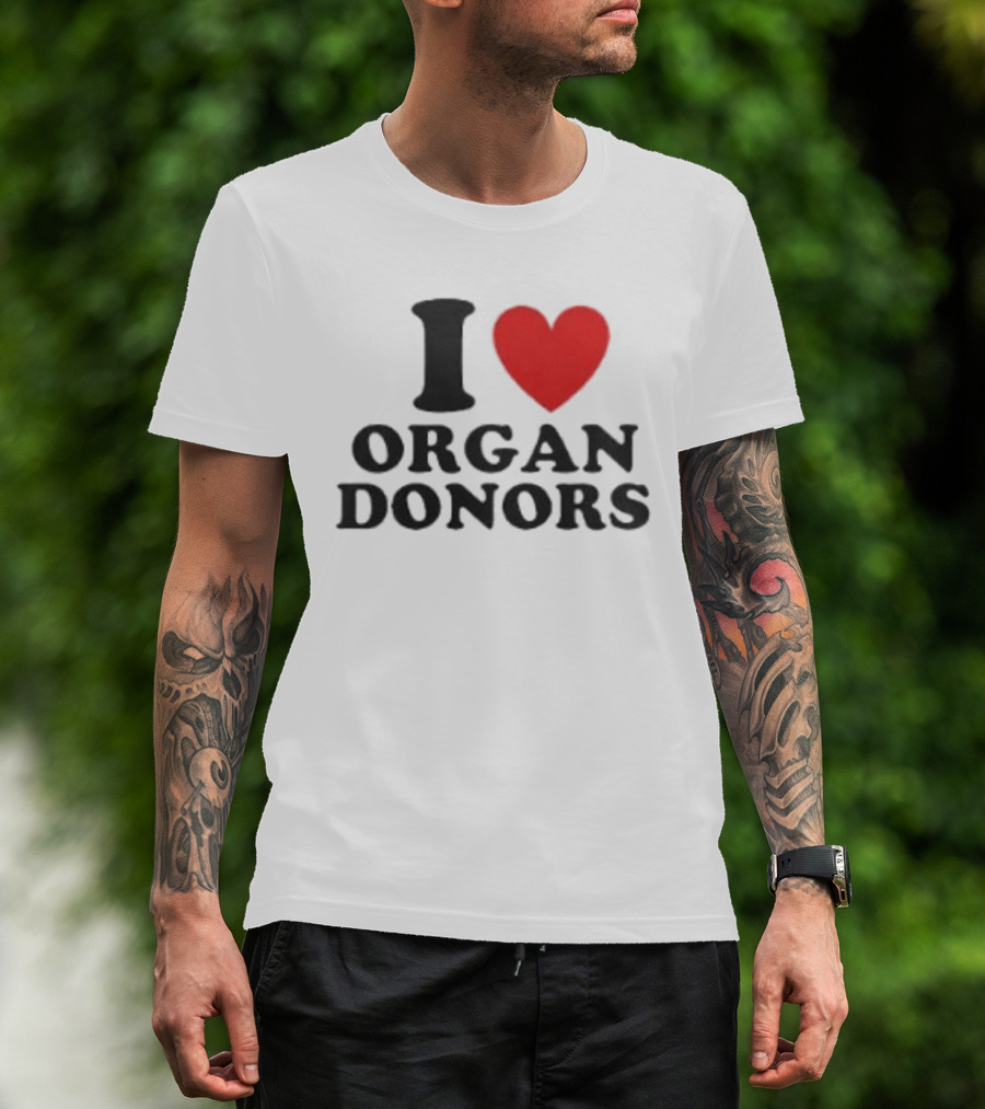 Buffalo Sabres I Love Organ Donors White T-Shirt