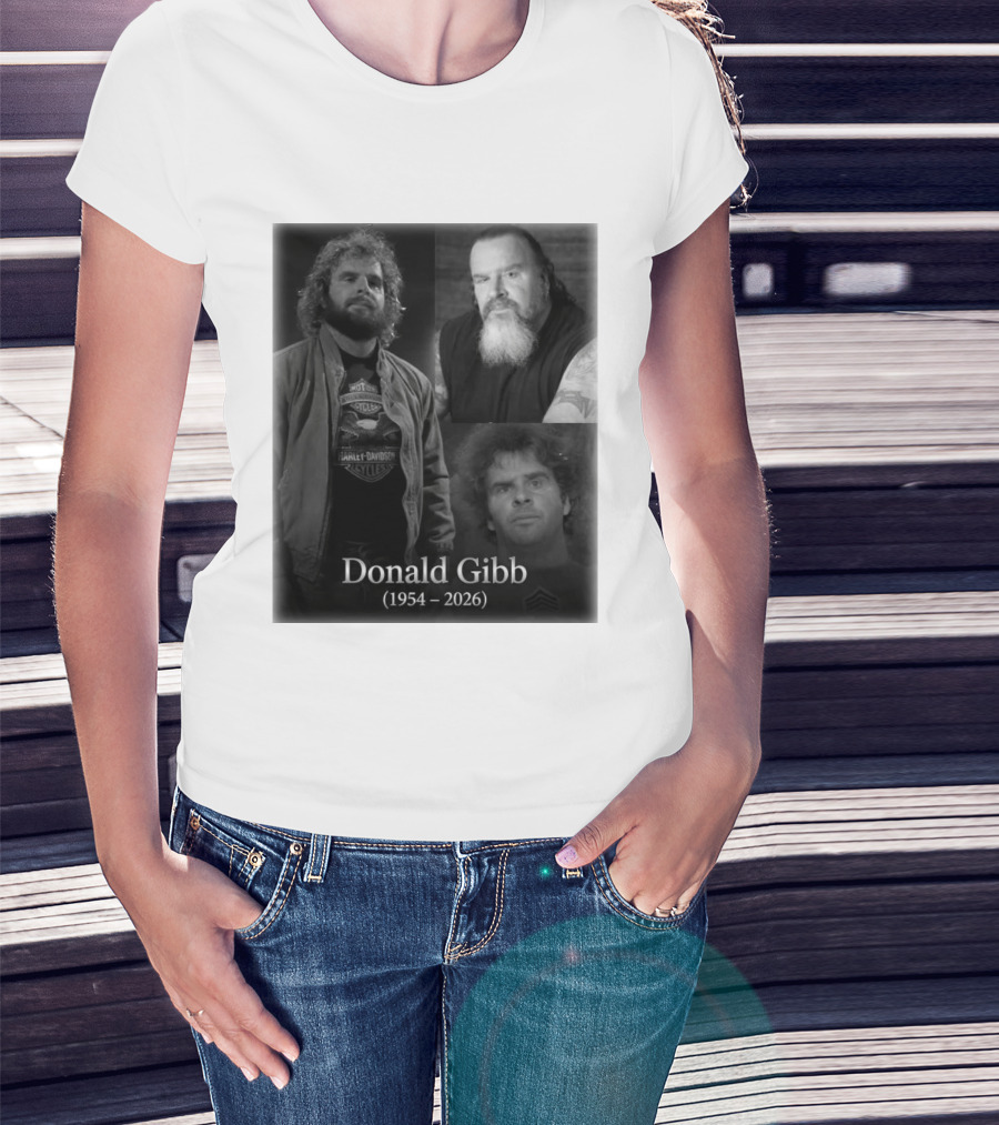 Donald Gibb 1954 2026 Harley Davidson T-Shirt