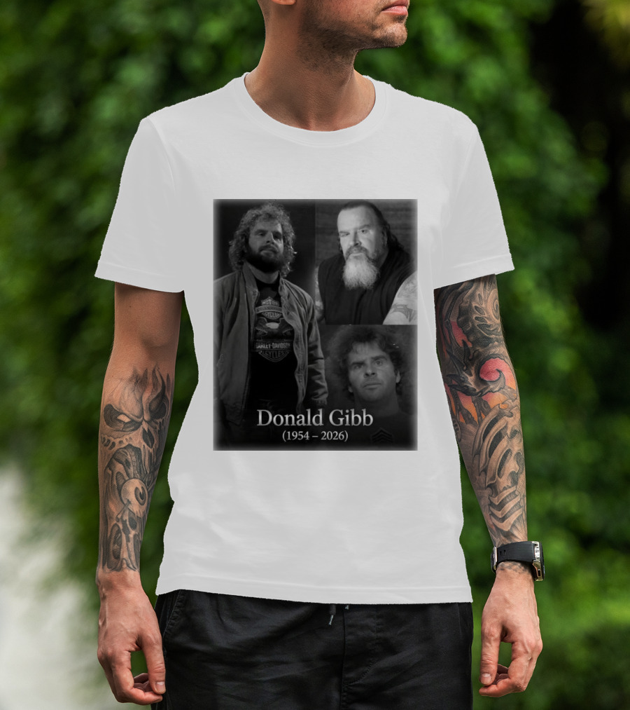 Donald Gibb 1954 2026 Harley Davidson T-Shirt