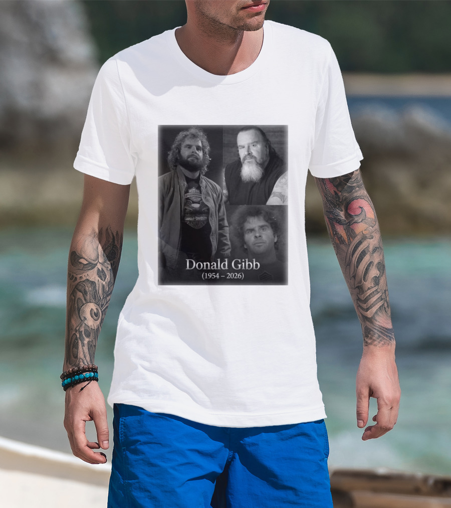Donald Gibb 1954 2026 Harley Davidson T-Shirt