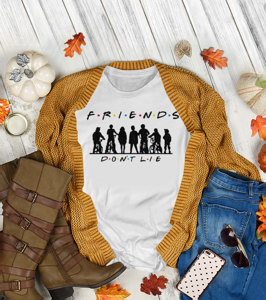 Friends Don't Lie Stranger Things Upside Down Classic TV T-Shirt