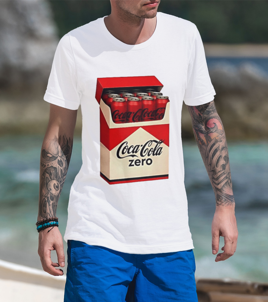 Coca Cola Zero Take The Edge Off Red Box Cans T-Shirt
