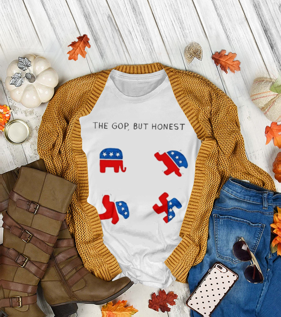 The GOP But Honest Republican Elephant Evolution T-Shirt