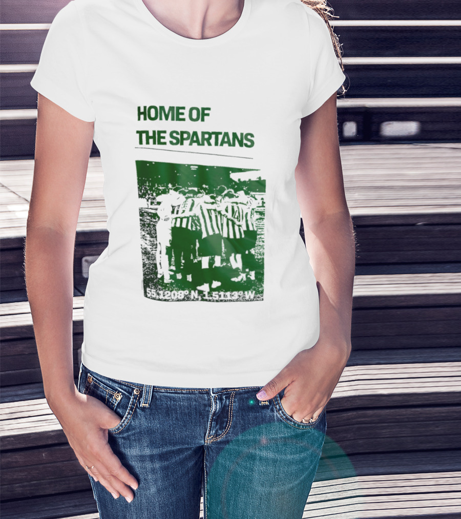 Home Of The Spartans 55.1208° N 15113° W T-Shirt