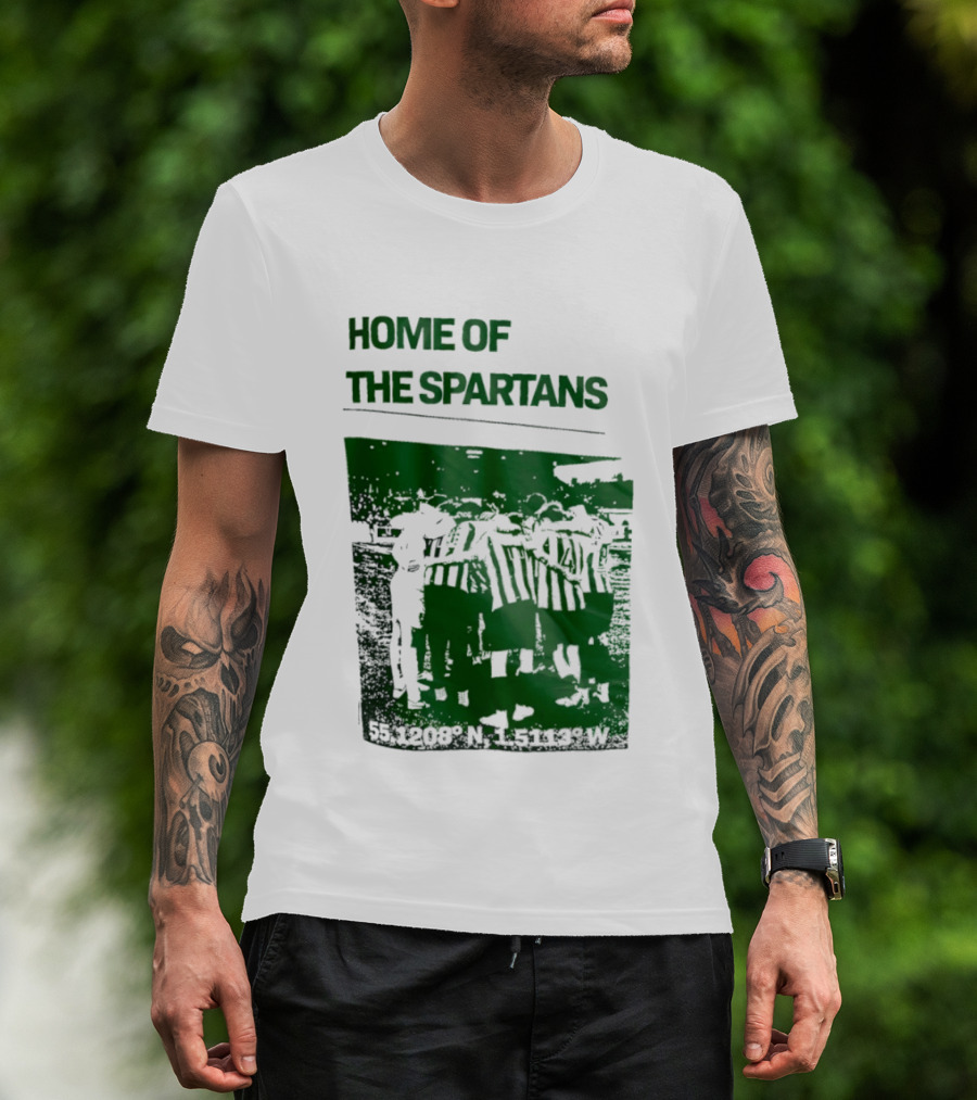 Home Of The Spartans 55.1208° N 15113° W T-Shirt