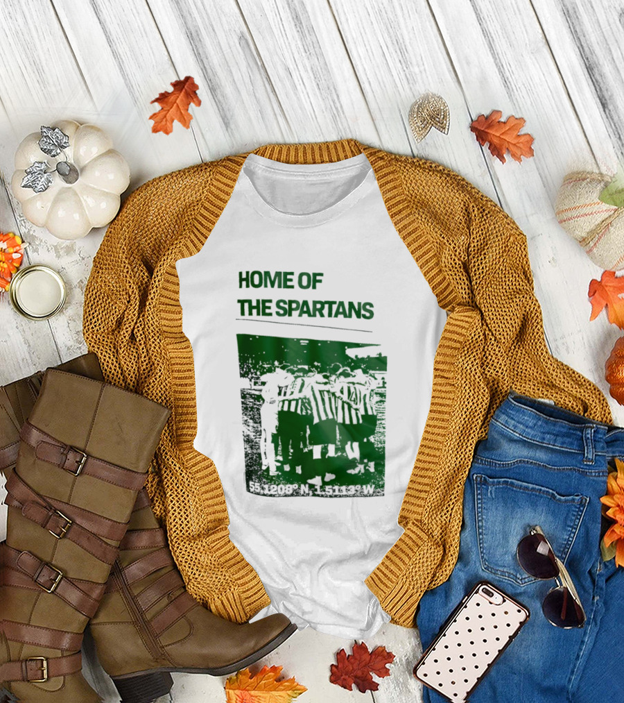 Home Of The Spartans 55.1208° N 15113° W T-Shirt