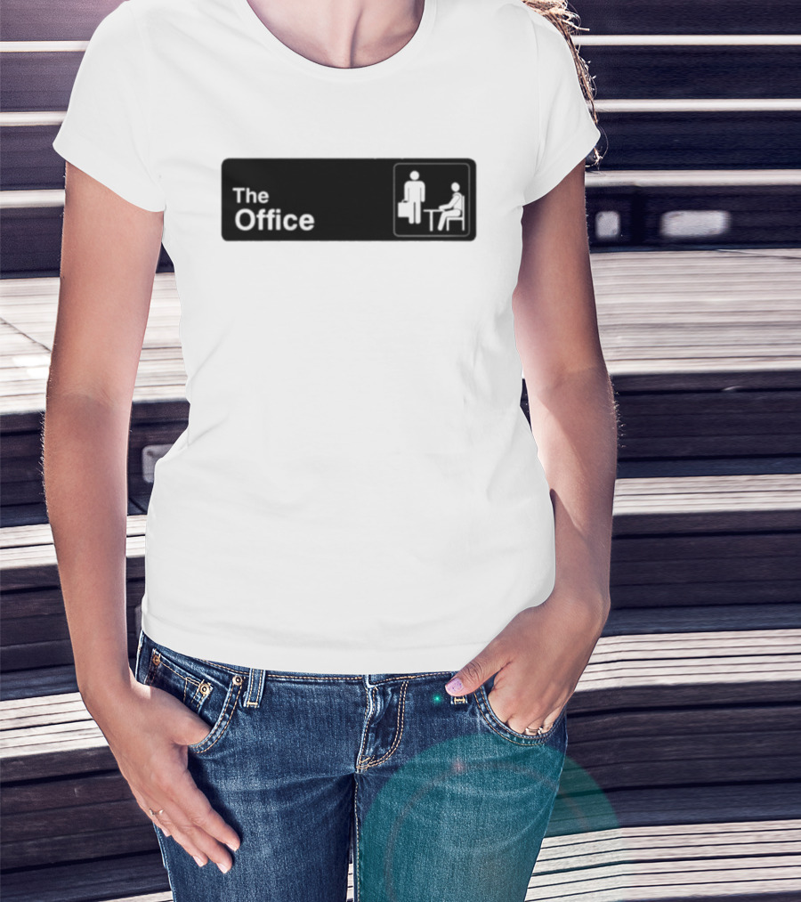 The Office TV Show Iconic Logo With Sitting And Standing Figures T-Shirt