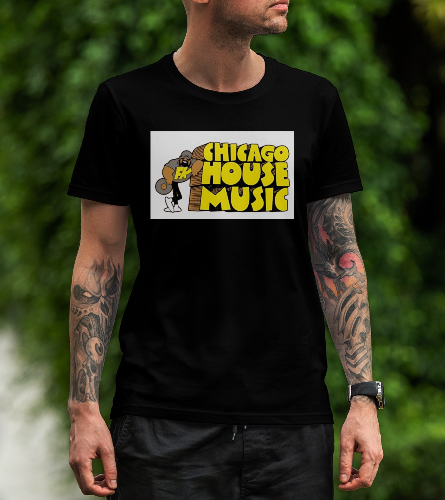 FK Chicago House Music Retro Vinyl DJ T-Shirt