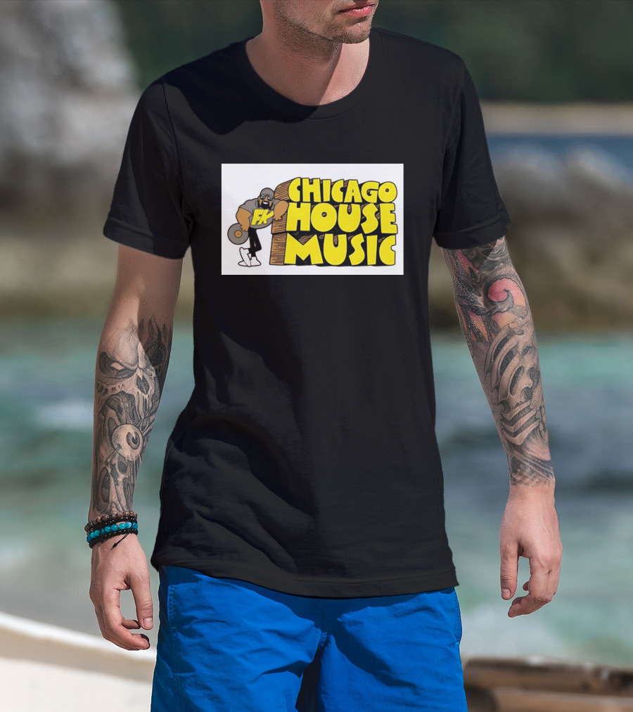 FK Chicago House Music Retro Vinyl DJ T-Shirt