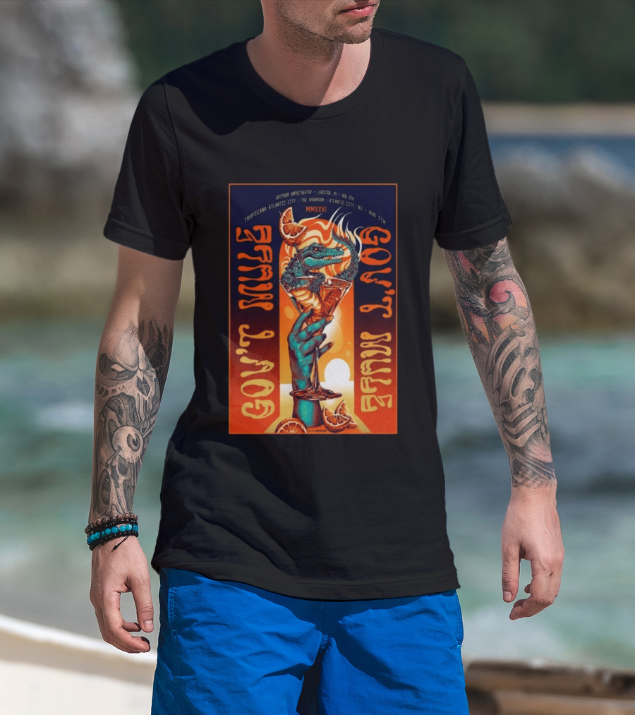 Gov't Mule August 7 Tropicana Showroom Atlantic City MMXXVI Alligator Cocktail T-Shirt