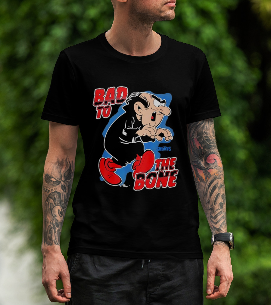 Gargamel Bad To The Bone Smurfs Cartoon Villain T-Shirt