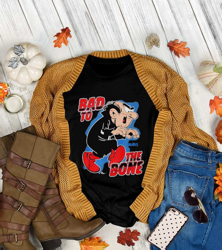 Gargamel Bad To The Bone Smurfs Cartoon Villain T-Shirt