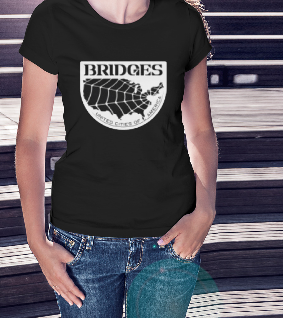 Brain Dead X Death Stranding Bridges United Cities Of America T-Shirt