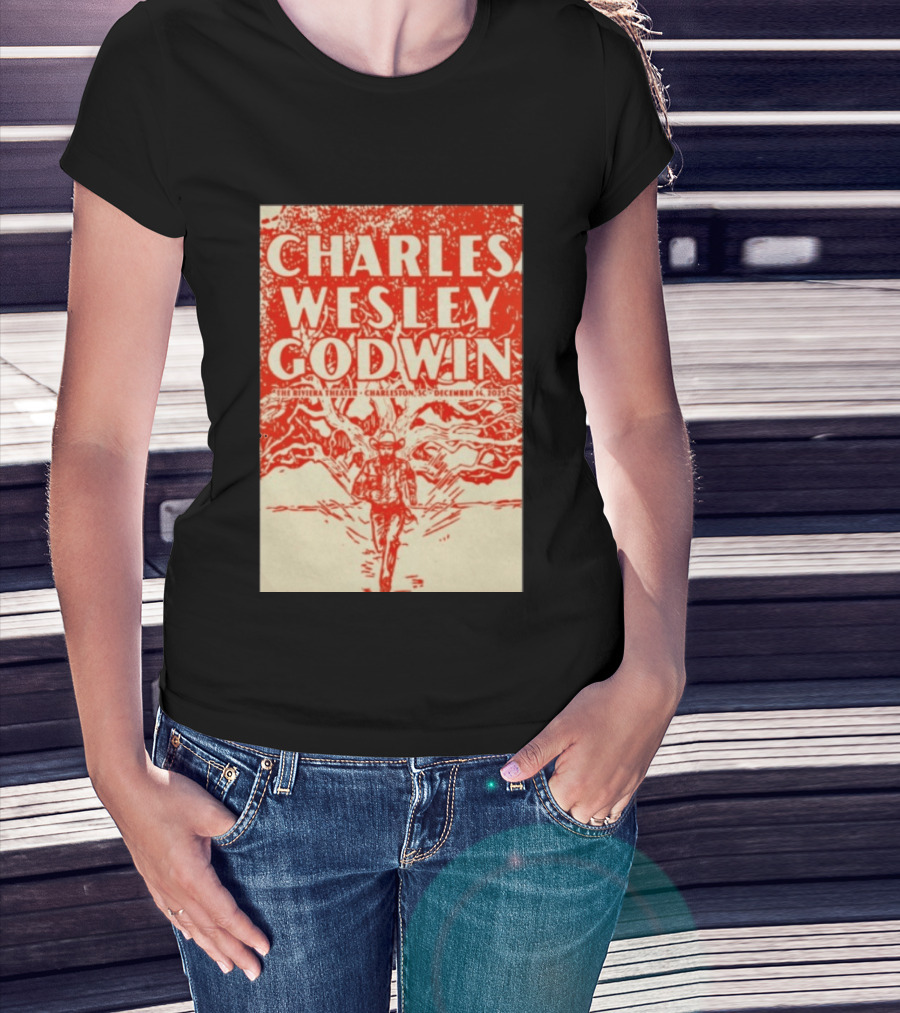Charles Wesley Godwin Live At The Riviera Theater Charleston SC December 14 2025 T-Shirt