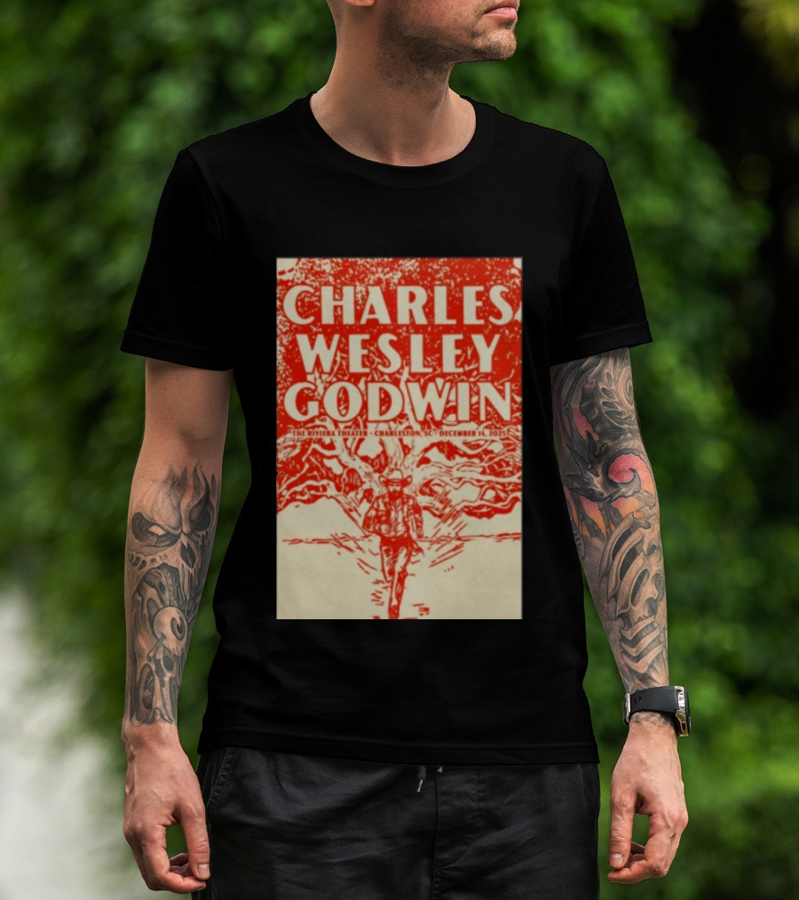 Charles Wesley Godwin Live At The Riviera Theater Charleston SC December 14 2025 T-Shirt