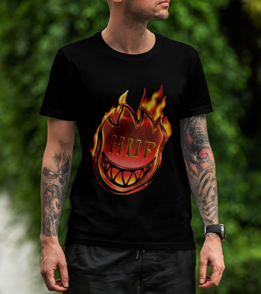 Huf X Spitfire Flame Galaxies Collaboration With Iconic Smiling T-Shirt