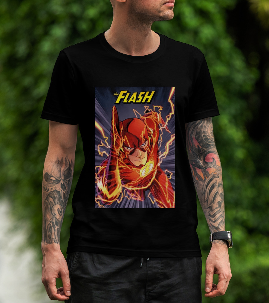 The Flash DC Comics Superhero Lightning Speedburst T-Shirt