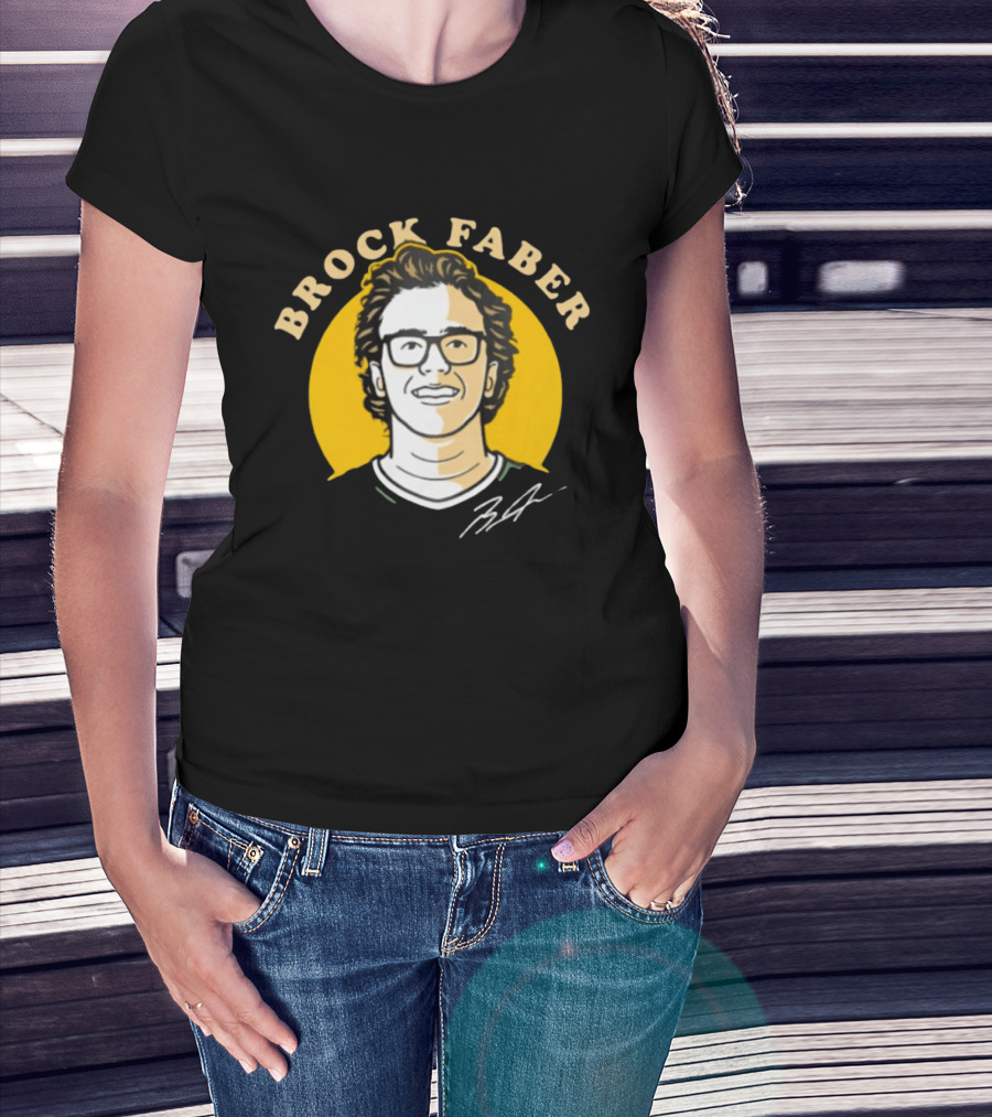 Brock Faber Minnesota Wild Comicstyle T-Shirt