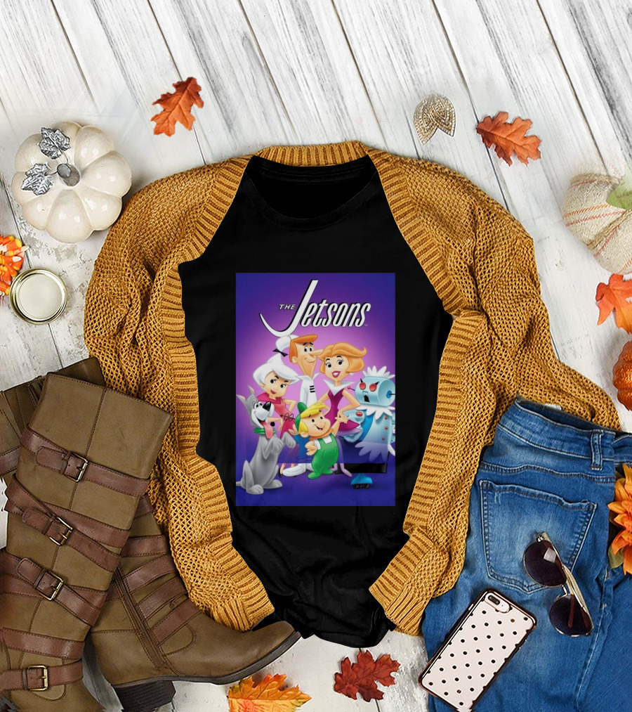 The Jetsons Family 2062 Animation Characters T-Shirt