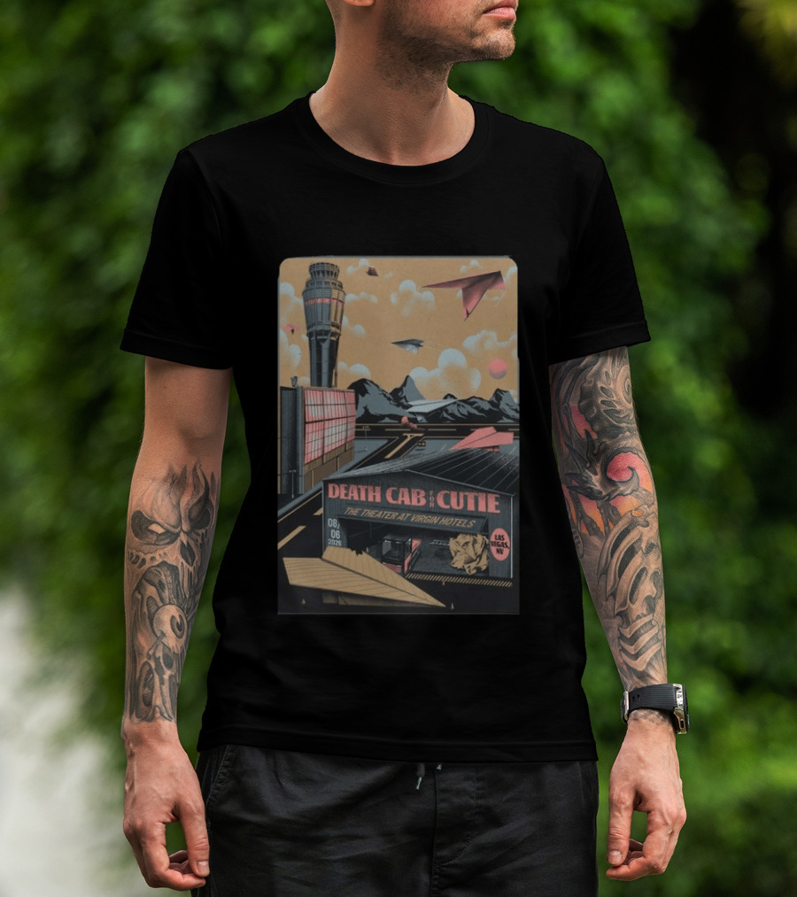 Death Cab For Cutie The Theater At Virgin Hotels Las Vegas NV August 6 2026 T-Shirt