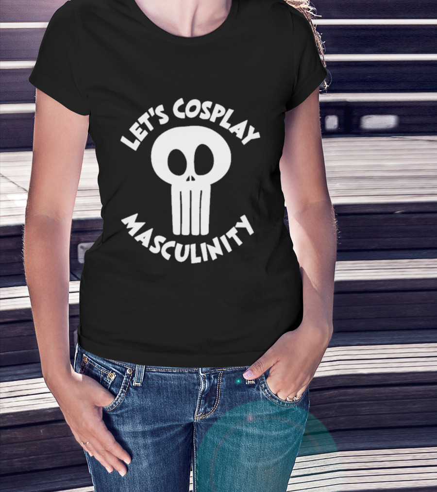 Let's Cosplay Masculinity Skull T-Shirt
