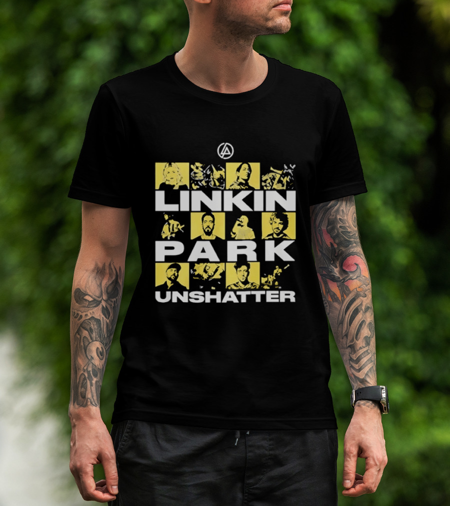 Linkin Park Unshatter Band Members Alternative Rock Compilation T-Shirt