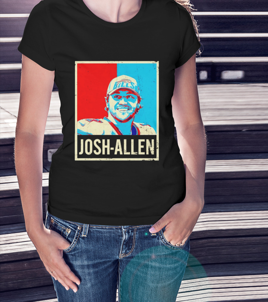 Distressed Josh Allen Buffalo Bills Pop T-Shirt