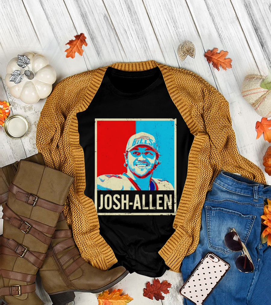Distressed Josh Allen Buffalo Bills Pop T-Shirt
