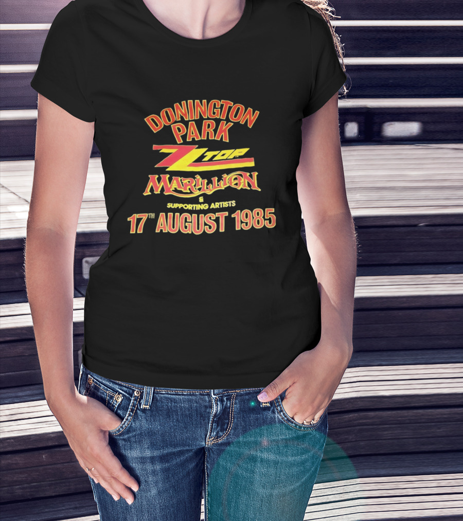Donington Park ZZ Top Marillion 17 August 1985 Concert Supporting Artists T-Shirt
