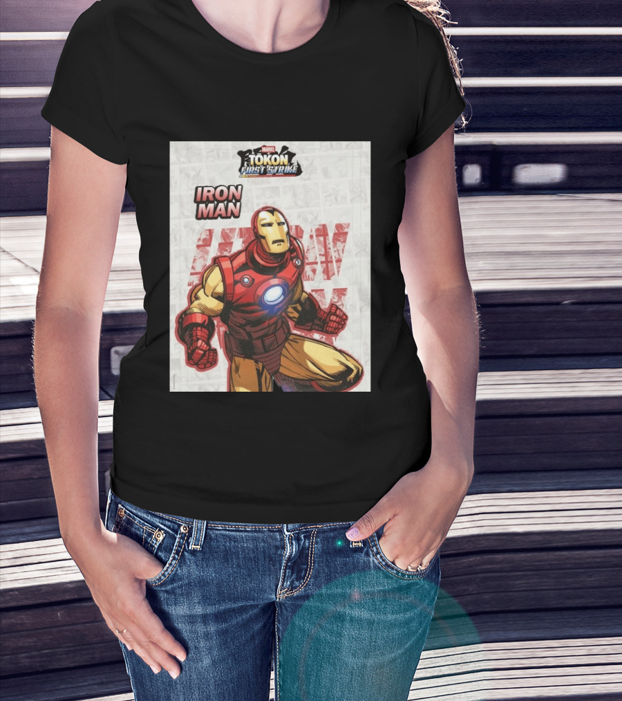 Marvel Tokon First Strike Iron Man Comic T-Shirt