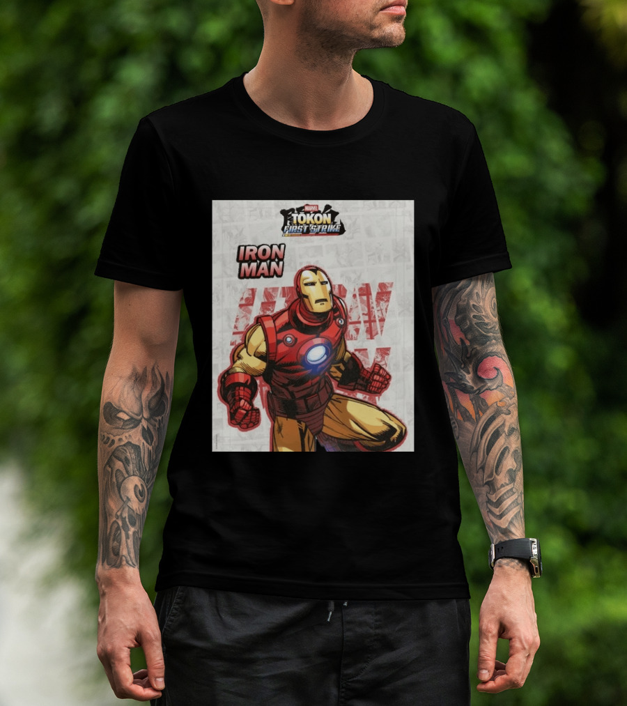 Marvel Tokon First Strike Iron Man Comic T-Shirt