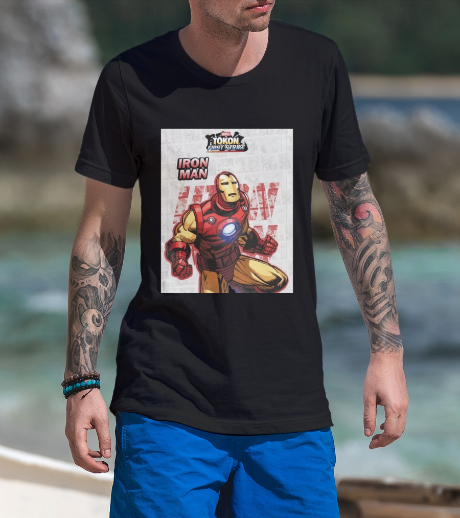 Marvel Tokon First Strike Iron Man Comic T-Shirt