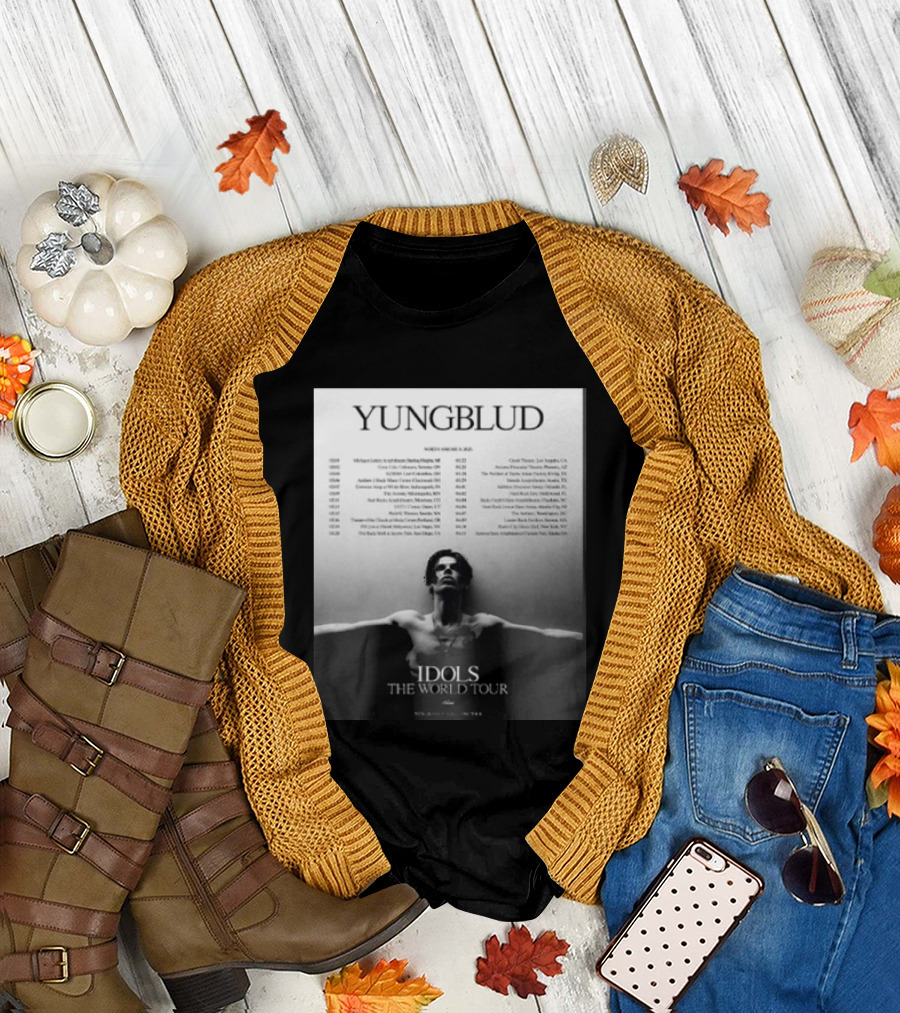 YUNGBLUD Idols The World Tour North America 2026 Schedule Dates Mockup Two Side T-Shirt