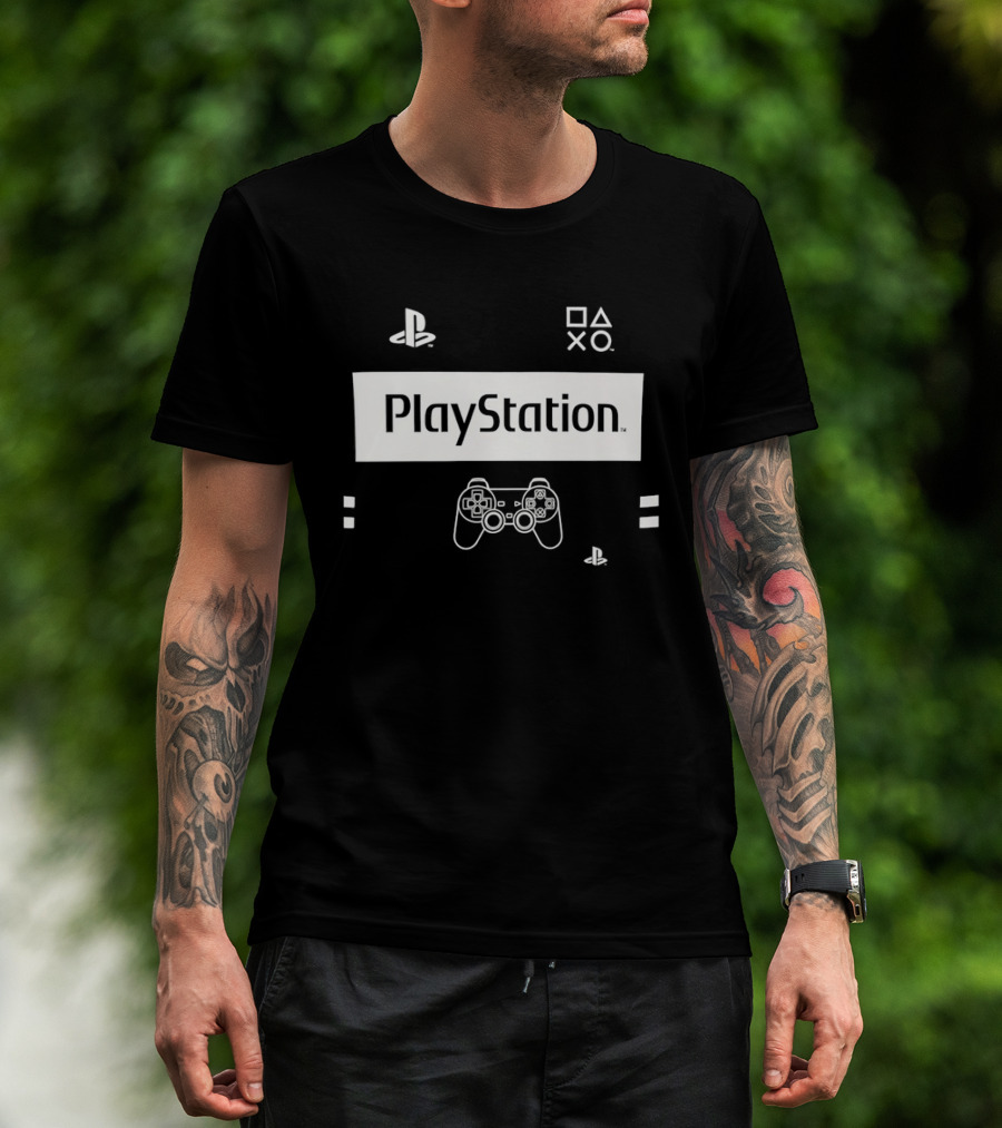 PlayStation Classic Icons Controller Gaming T-Shirt