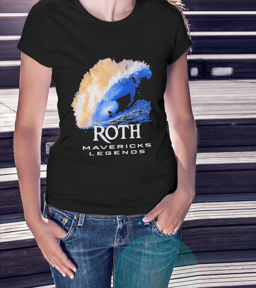 Roth Mavericks Legends Surfing Big Wave Iconography T-Shirt
