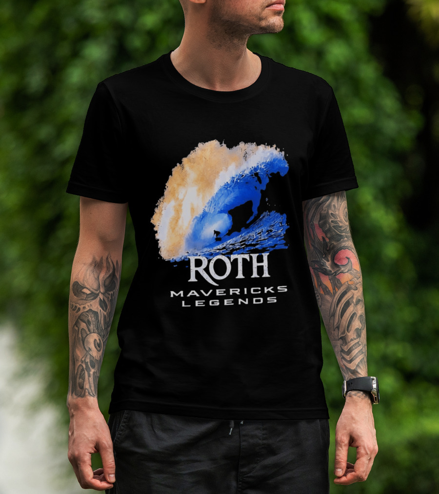 Roth Mavericks Legends Surfing Big Wave Iconography T-Shirt