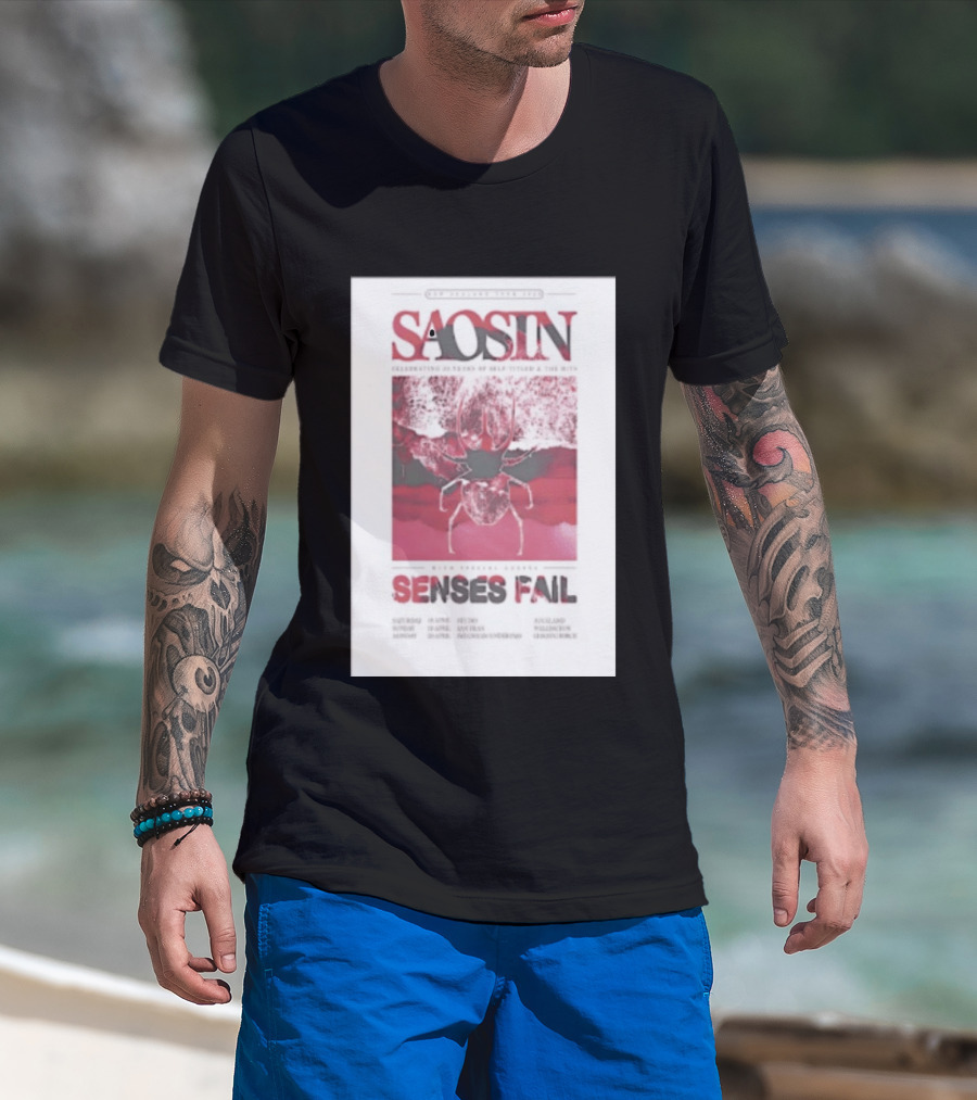 Saosin Sense Fail 2026 New Zealand Tour T-Shirt