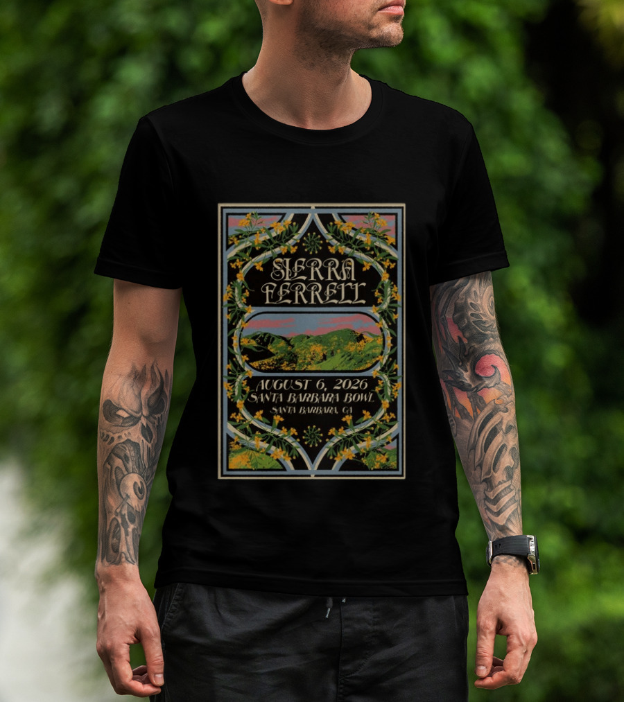 Sierra Ferrell August 6 2026 Santa Barbara Bowl Santa Barbara CA T-Shirt