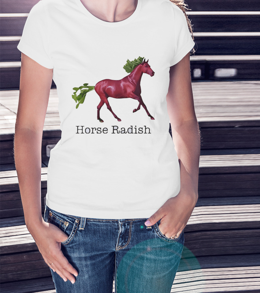 Horse Radish Vegetable Pun Humor T-Shirt