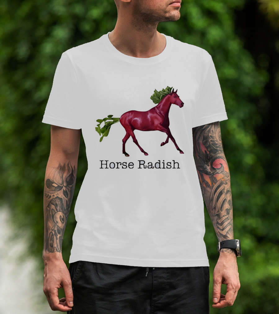 Horse Radish Vegetable Pun Humor T-Shirt