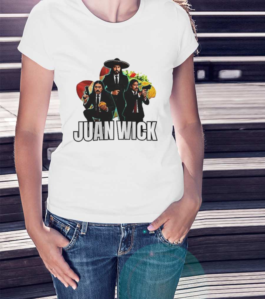Juan Wick John Wick Taco Sombrero Mexican T-Shirt
