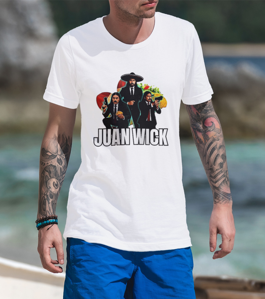Juan Wick John Wick Taco Sombrero Mexican T-Shirt